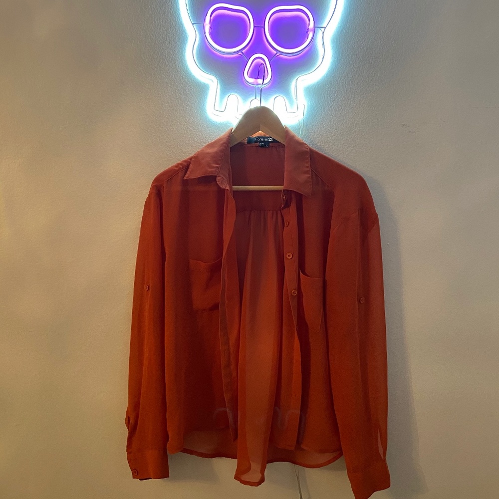 Burnt Orange Dress Shirt